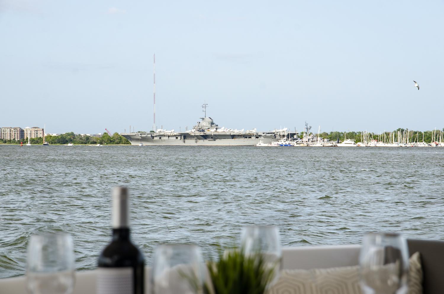 See the USS Yorktown as we depart on your Charleston Sailing adventure.
